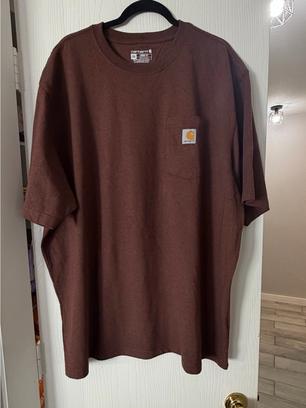 Carhartt Men’s Short Sleeve Pocket Tee - Chocolate Brown